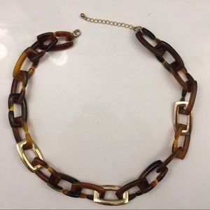 Tortoise & Gold necklace